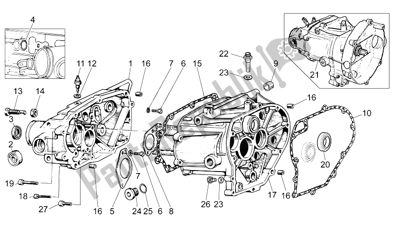 Todas las partes para Caja De Transmisión de Moto-Guzzi Nevada Classic 750 2012