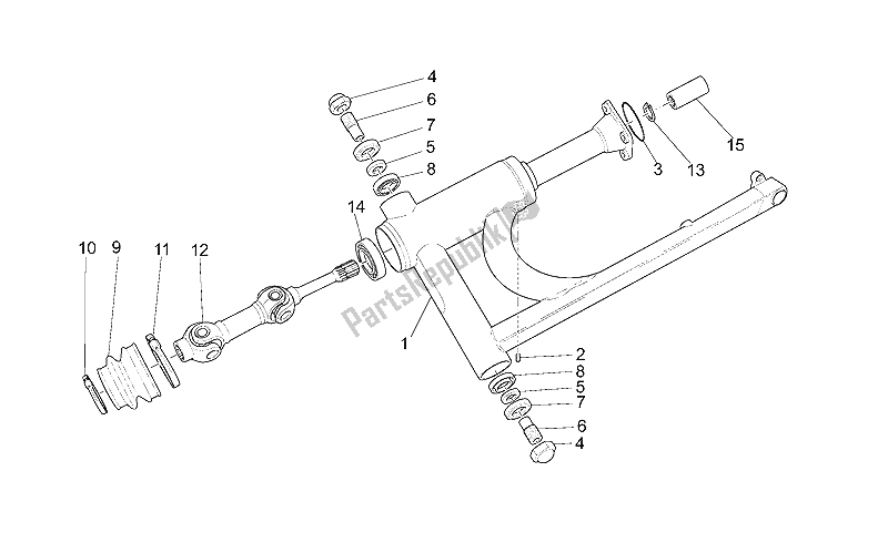 Todas las partes para Brazo Oscilante de Moto-Guzzi California Special Sport 1100 2001