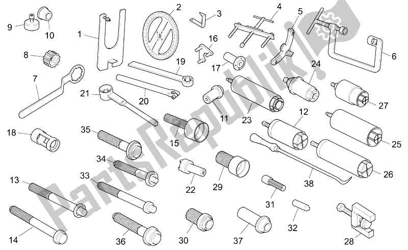 All parts for the Special Tools of the Moto-Guzzi California Classic Touring 1100 2006