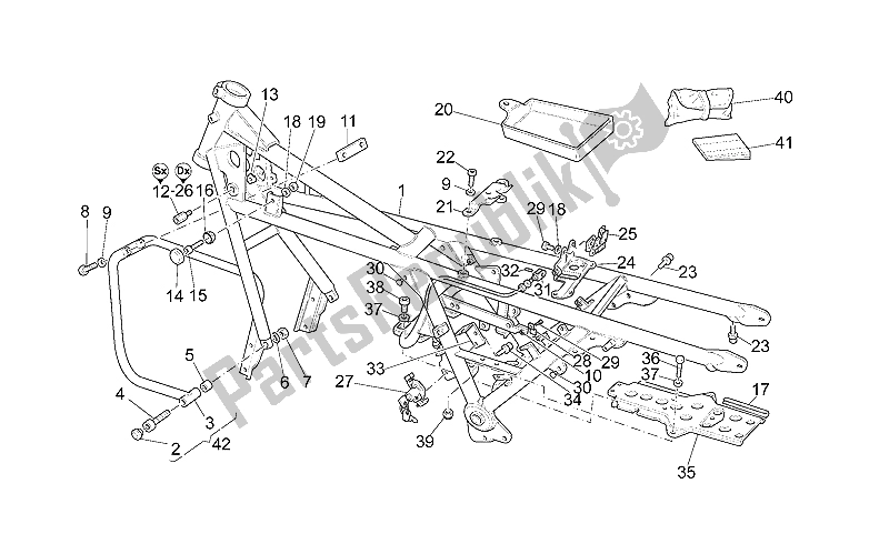 Toutes les pièces pour le Cadre du Moto-Guzzi California Special Sport 1100 2001