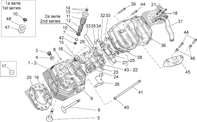 Toutes les pièces pour le Culasse Et Soupapes Ii du Moto-Guzzi Breva V IE 850 2006