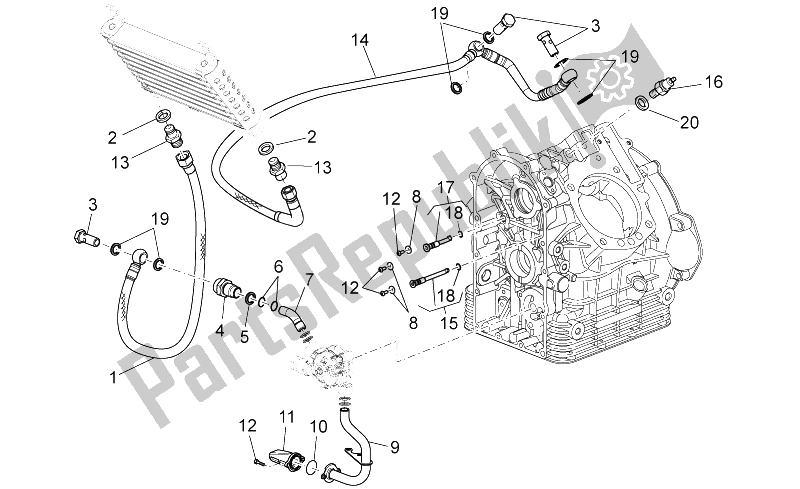 Toutes les pièces pour le Lubrification du Moto-Guzzi Stelvio 1200 NTX ABS 2009