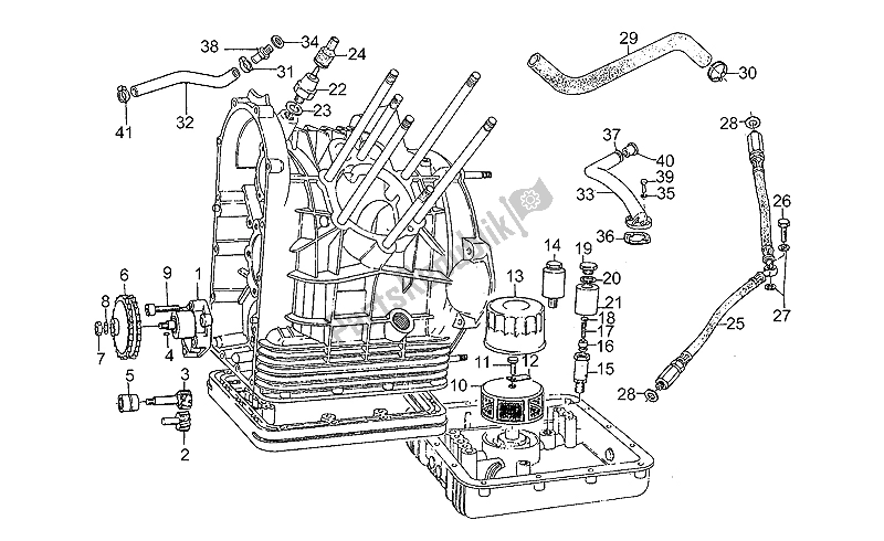 Todas las partes para Bomba De Aceite de Moto-Guzzi SP III 1000 1989