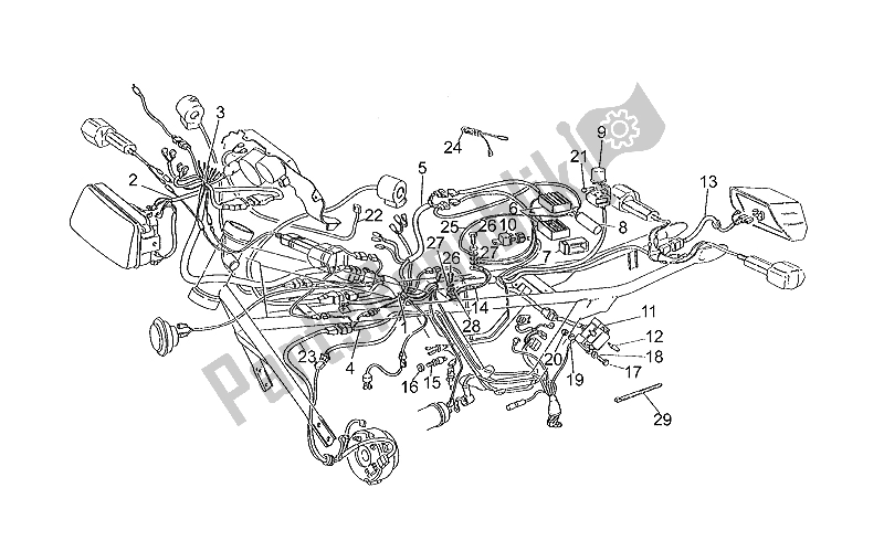 All parts for the Electrical System of the Moto-Guzzi 750 X Polizia PA 1A Serie 1992