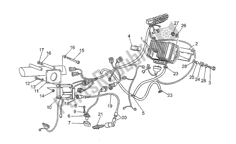 All parts for the Digiplex Ignition of the Moto-Guzzi V 35 Carabinieri PA 350 1992