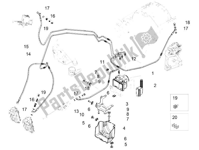 Todas las partes para Sistema De Frenos Abs de Moto-Guzzi Eldorado 1400 2015