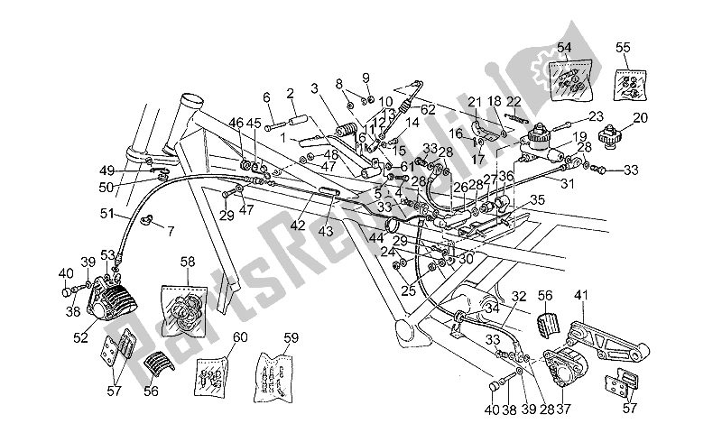 All parts for the Rear Master Cylinder of the Moto-Guzzi 850 T5 III Serie Civile 1985