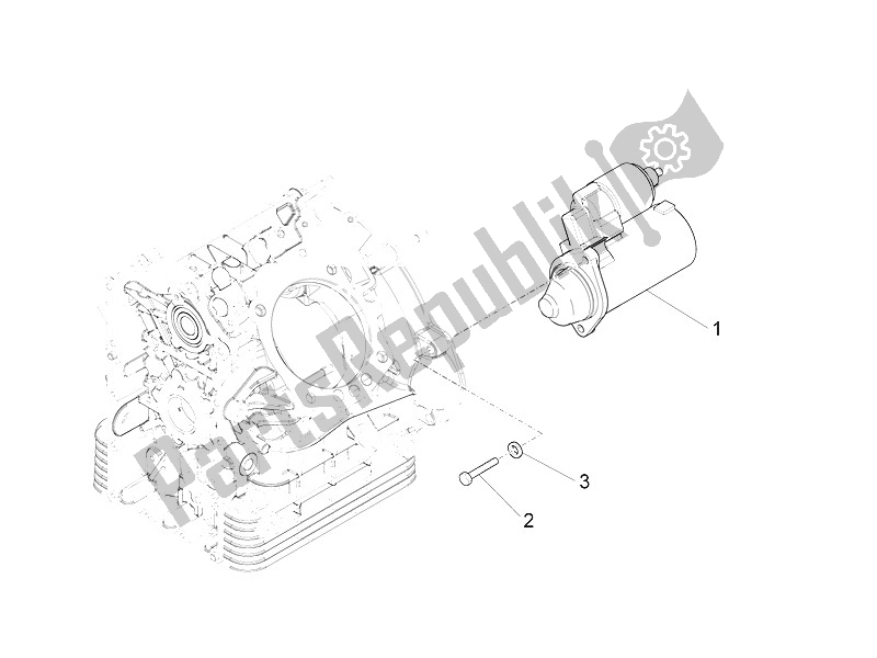 Toutes les pièces pour le Démarreur / Démarreur électrique du Moto-Guzzi Eldorado 1400 USA 2016