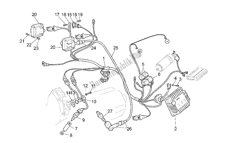 Toutes les pièces pour le Unité D'allumage du Moto-Guzzi Quota ES 1100 1998