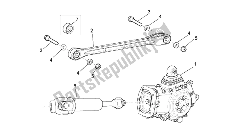 Toutes les pièces pour le Transmission Terminée du Moto-Guzzi Norge Polizia Berlino 850 2008