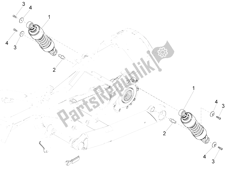Todas las partes para Amortiguador de Moto-Guzzi California 1400 Touring SE ABS 2015