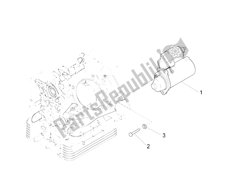 Alle onderdelen voor de Starter / Elektrische Starter van de Moto-Guzzi California 1400 Touring SE ABS 2015