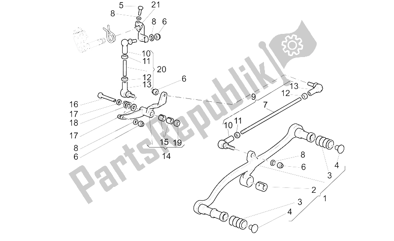 Todas las partes para Palanca De Cambios de Moto-Guzzi California Alum TIT PI CAT 1100 2003