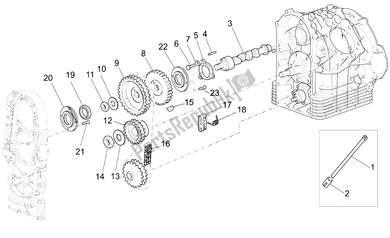 Toutes les pièces pour le Système De Chronométrage du Moto-Guzzi Breva V IE 1100 2005