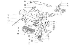 Craddle arm-Foot rests