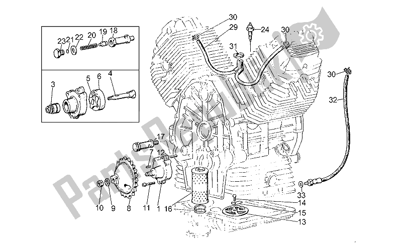 Todas las partes para Bomba De Aceite de Moto-Guzzi V 65 Custom 650 1985