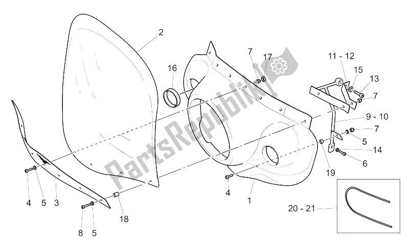 Todas las partes para Parabrisas de Moto-Guzzi California EV PI CAT 1100 2003