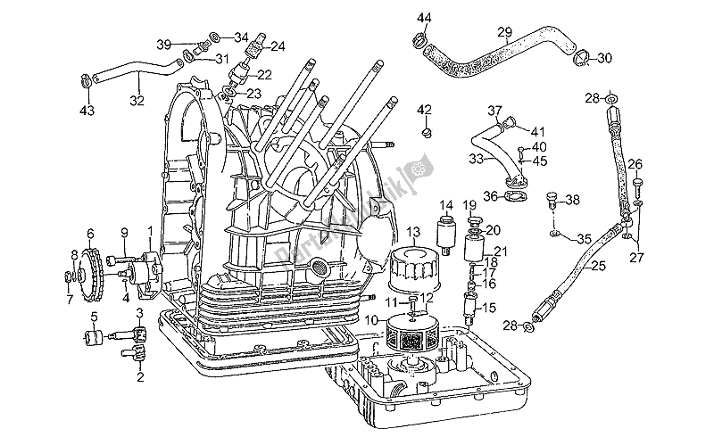 Todas las partes para Bomba De Aceite de Moto-Guzzi 850 T5 Polizia Vecchiotipo 1985