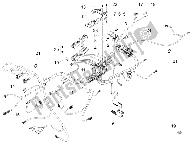 Toutes les pièces pour le Système électrique Central du Moto-Guzzi Audace 1400 2015