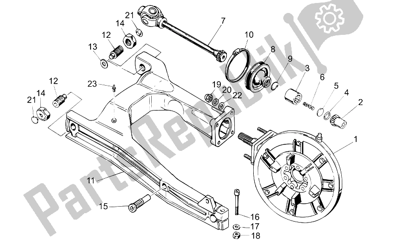 Toutes les pièces pour le Transmission Terminée I du Moto-Guzzi Breva IE 750 2003