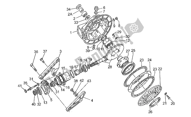 Toutes les pièces pour le Transmission Terminée I du Moto-Guzzi Sport Corsa 1100 1998