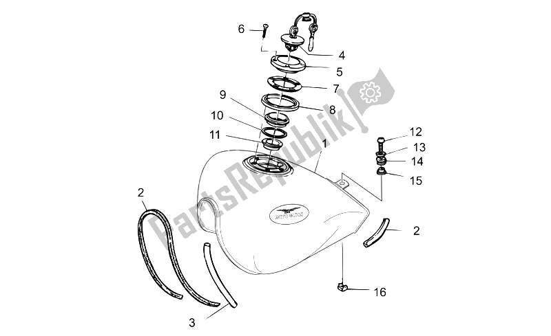 Toutes les pièces pour le Réservoir D'essence du Moto-Guzzi Nevada Classic IE 750 2004