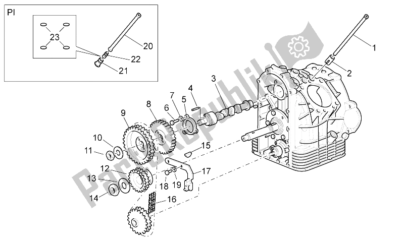 Toutes les pièces pour le Système De Chronométrage du Moto-Guzzi California Special Sport AL PI 1100 2002