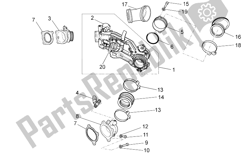 Todas las partes para Cuerpo Del Acelerador de Moto-Guzzi Stelvio 1200 NTX ABS 2009