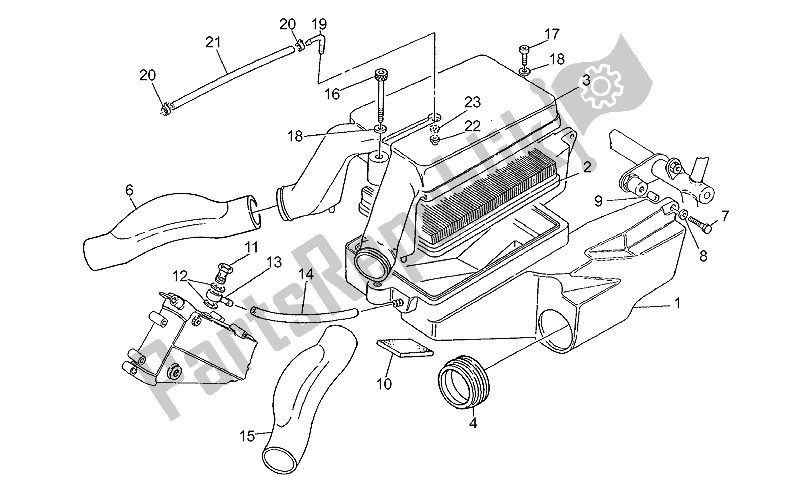 Toutes les pièces pour le Filtre à Air du Moto-Guzzi Daytona RS 1000 1997