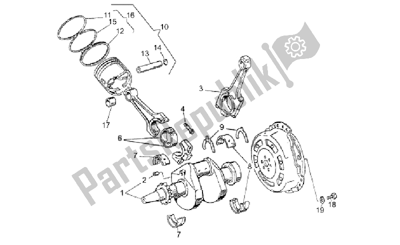 Toutes les pièces pour le Arbre De Transmission du Moto-Guzzi V 75 PA Vecchio Tipo 750 1992