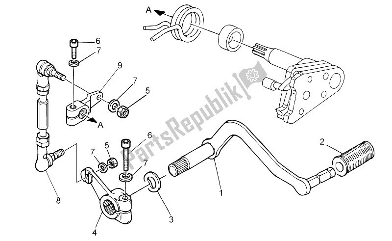 Tutte le parti per il Leva Del Cambio del Moto-Guzzi Nevada Classic IE 750 2009