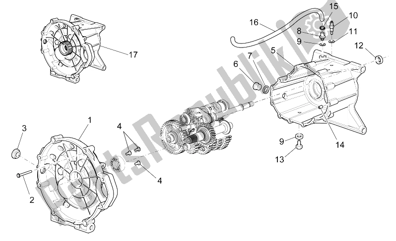 Tutte le parti per il Gabbia Di Trasmissione del Moto-Guzzi Griso S E 1200 8V 2015