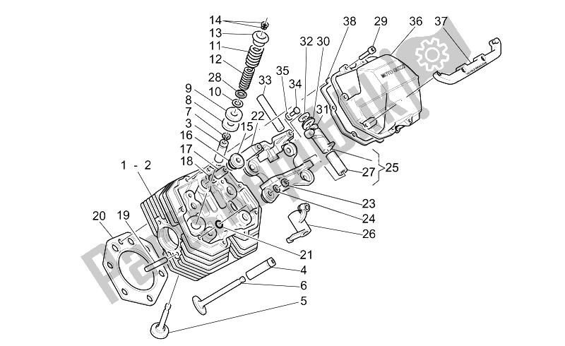 Toutes les pièces pour le Têtes du Moto-Guzzi California EV Touring PI 1100 2002