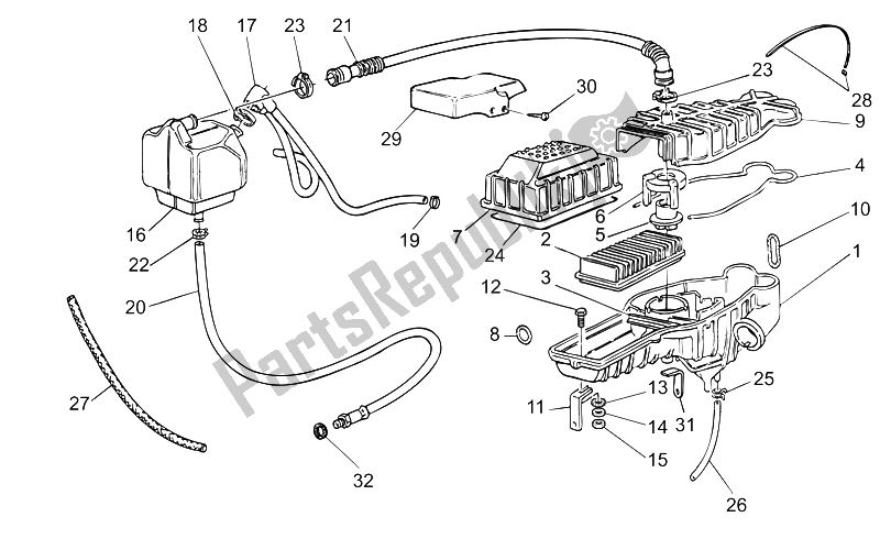 Todas las partes para Caja De Aire de Moto-Guzzi Nevada Base Club 750 2002