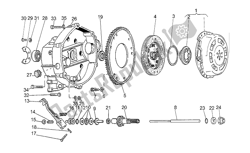 Todas as partes de Embreagem do Moto-Guzzi Strada 750 1993