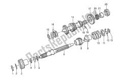 Primary gear shaft 1991-D