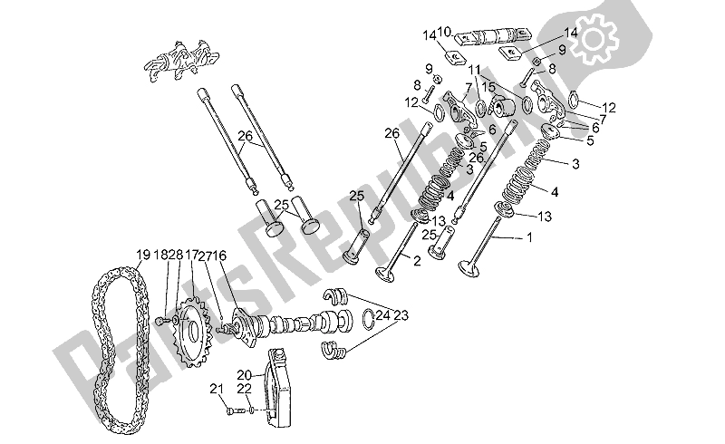 All parts for the Timing System of the Moto-Guzzi NTX 350 1987