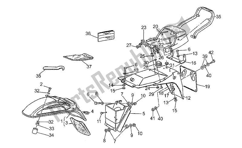 Todas las partes para Guardabarros Delantero / Trasero de Moto-Guzzi SP 750 1990