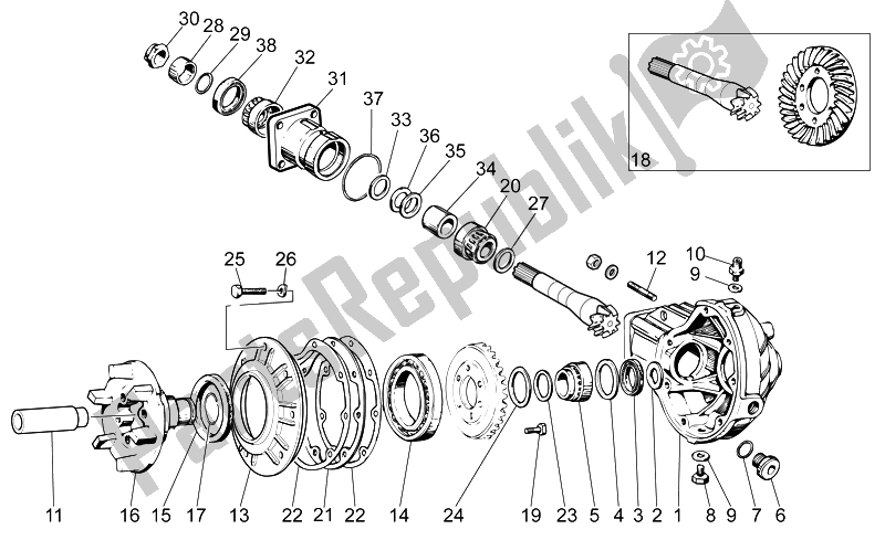 Toutes les pièces pour le Transmission Terminée Ii du Moto-Guzzi V7 Stone 750 2014