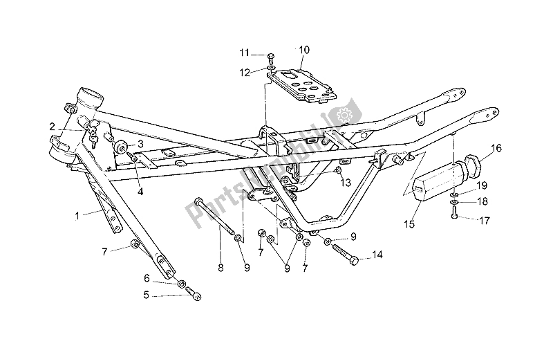 Todas las partes para Marco de Moto-Guzzi NTX 350 1987