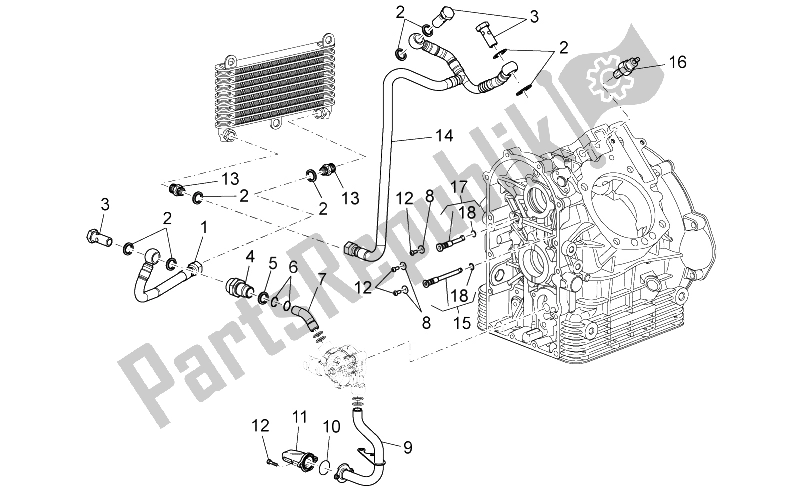 Tutte le parti per il Lubrificazione del Moto-Guzzi Griso S E 1200 8V 2015