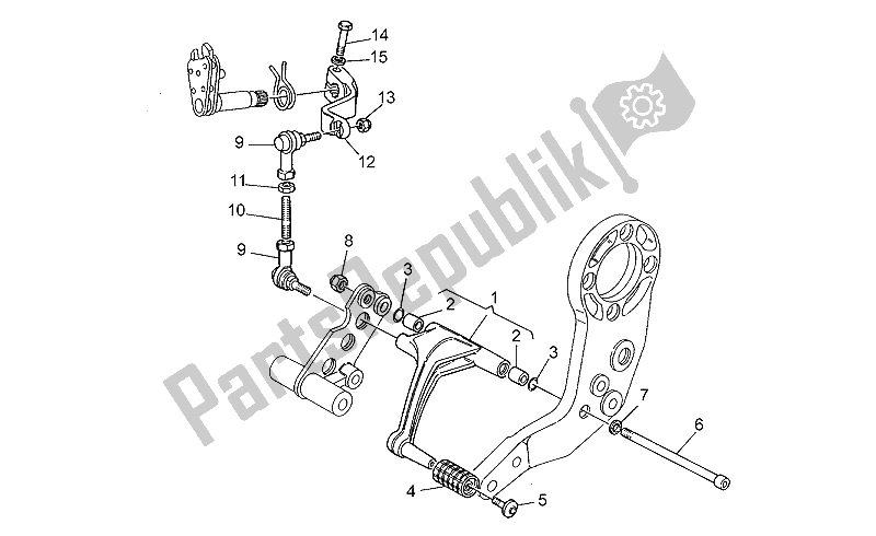 Tutte le parti per il Leva Del Cambio del Moto-Guzzi Daytona 1000 1992
