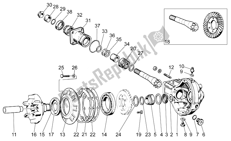 All parts for the Transmission Complete Ii of the Moto-Guzzi V7 Special 750 2014