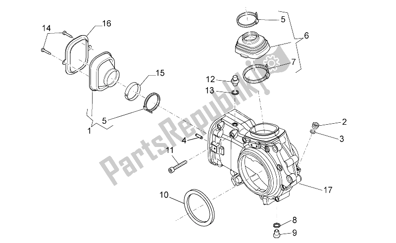 All parts for the Trans. Cpl.-cage of the Moto-Guzzi 1200 Sport 8V 2008