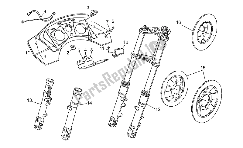 All parts for the Front Fork 850t5 Carab. 1989 of the Moto-Guzzi 850 T5 Polizia Vecchiotipo 1985