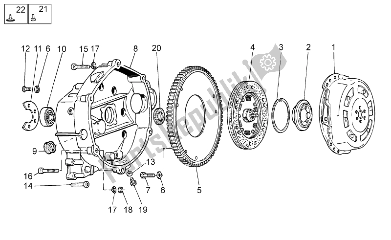 Tutte le parti per il Frizione I del Moto-Guzzi V7 Special 750 2014