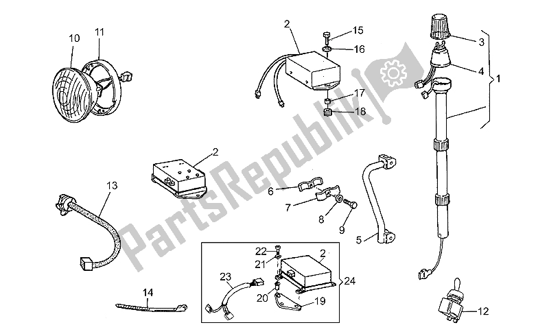 Toutes les pièces pour le Lampe Strobo 