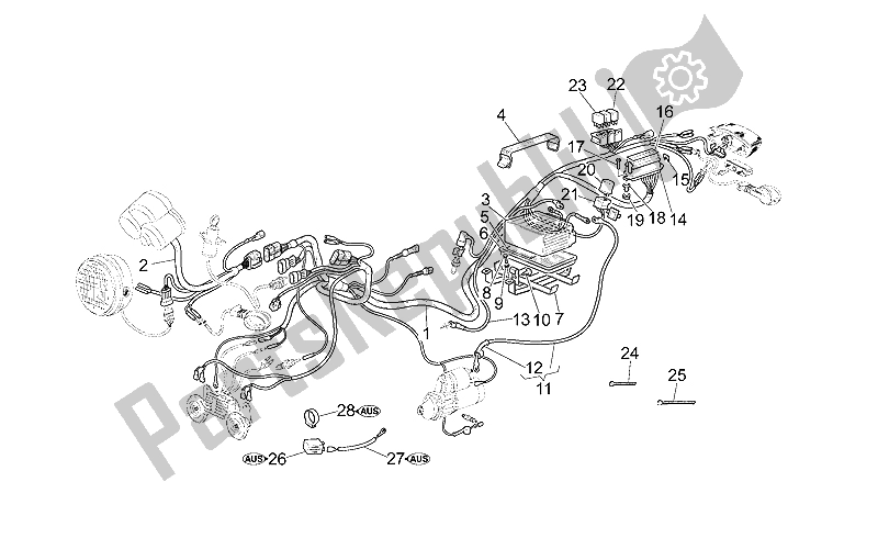 Toutes les pièces pour le Système électrique du Moto-Guzzi V 11 LE Mans Sport Naked 1100 2001