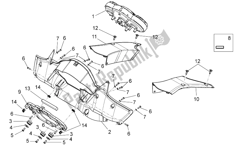 Todas las partes para Tablero de Moto-Guzzi Norge 1200 IE 8V Polizia Stradale 2014