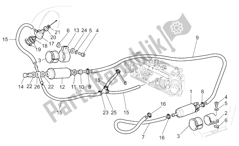 Todas las partes para Suministro De Combustible de Moto-Guzzi California Special Sport AL PI 1100 2002